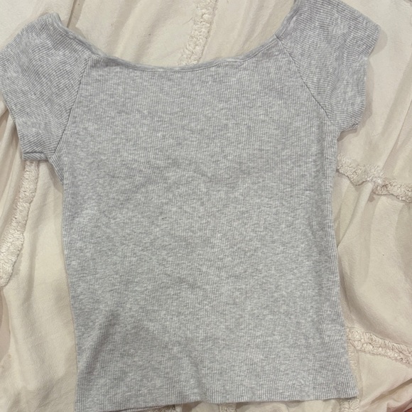 Brandy Melville grey ribbed top - Picture 5 of 5